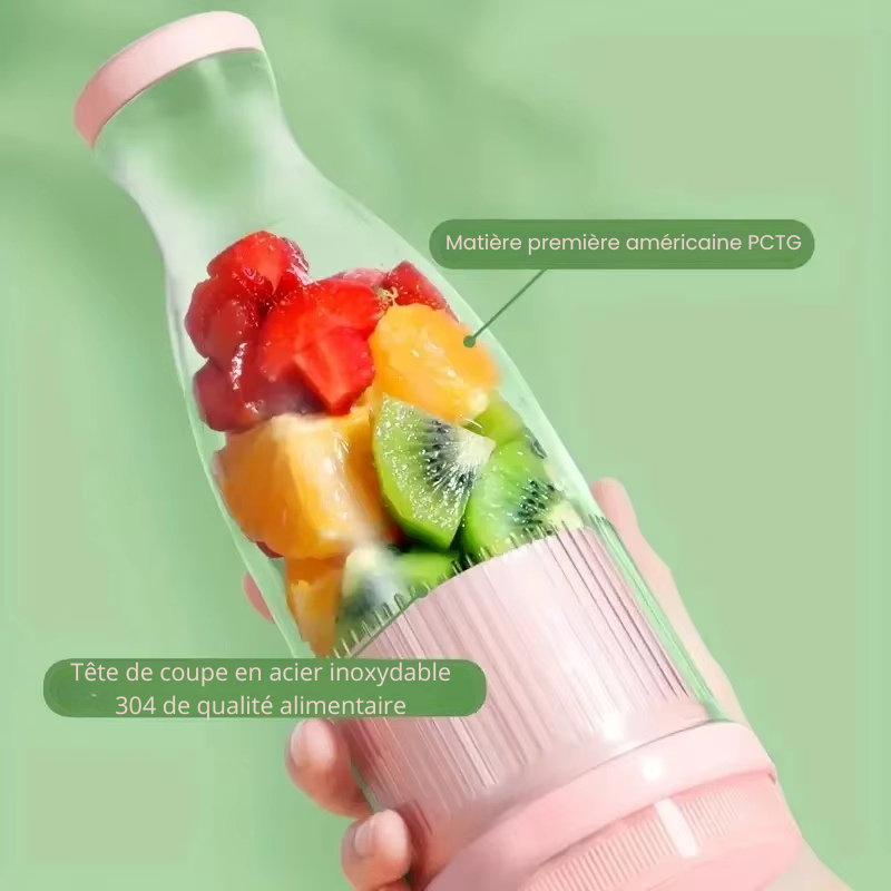 Blender Portable Electrique – Mixez Vos Boissons Fraîches Partout, À Tout Moment